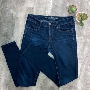 AMERICAN EAGLE super stretch mid rise jeggings